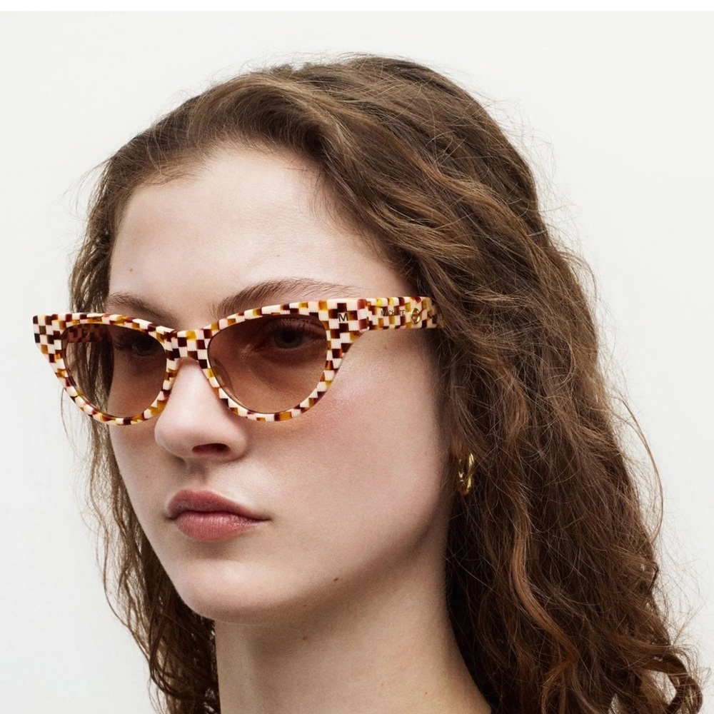 Machete Suzy Sunglasses Black Cat Eye NEW Anthropologie - Picture 5 of 16